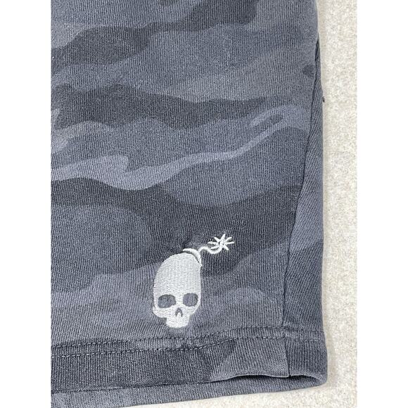 Independent Trading Co. BC Limited Men’s Size Large Black Camo Fleece Shorts - Picture 7 of 13